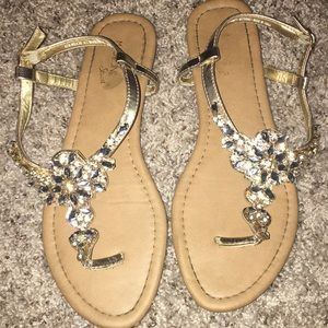Madeline Stuart Rhinestone Sandals!!!